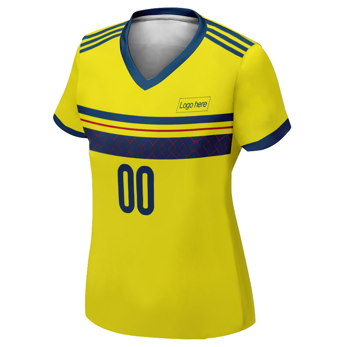 Genähtes Schweden-WM-Fußballtrikot für Frauen mit Namen