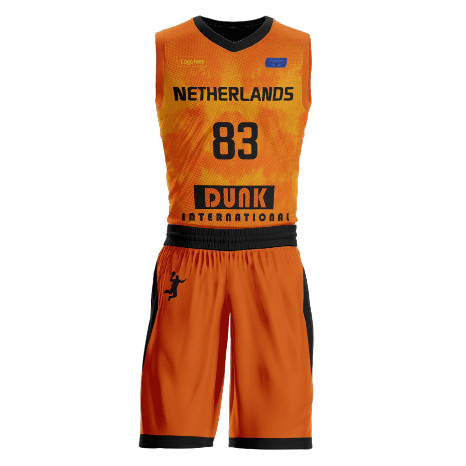 Kundenspezifische niederländische Team-Basketballanzüge