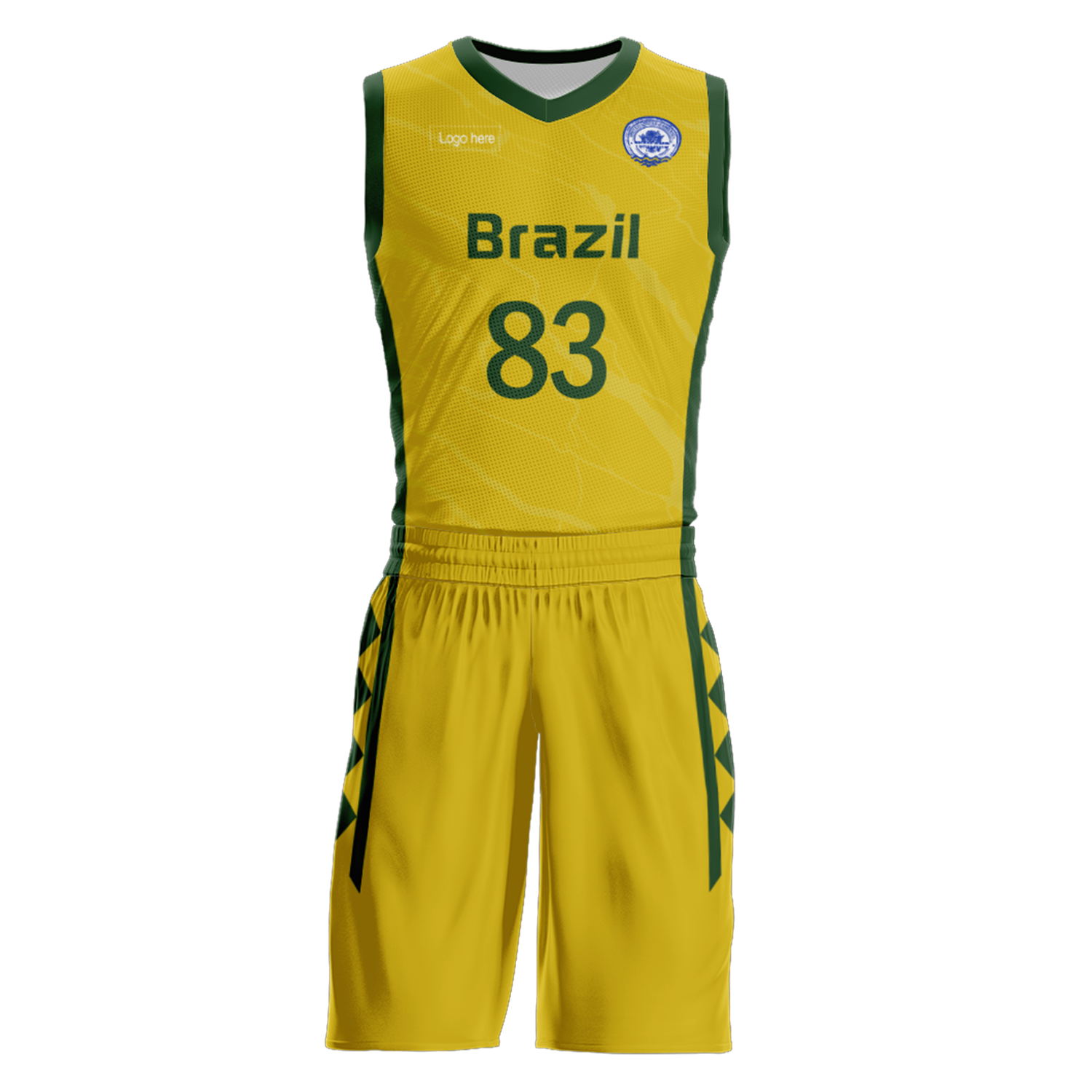 Kundenspezifische Brasilien-Team-Basketballanzüge