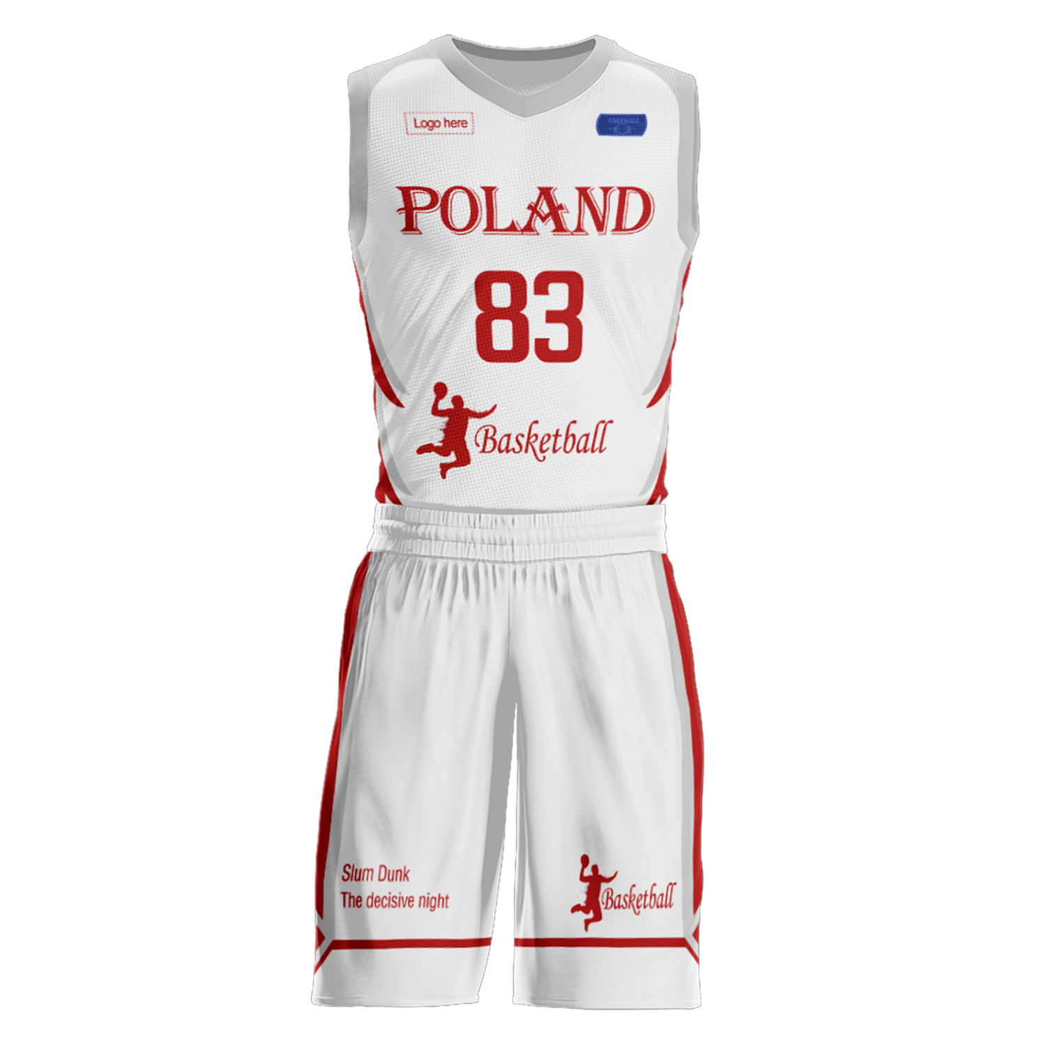 Kundenspezifische Polen-Team-Basketballanzüge