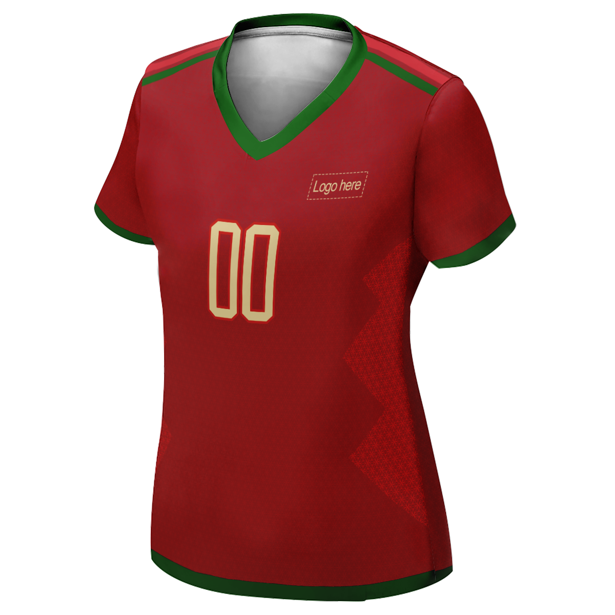 Cooles Portugal-Weltmeisterschafts-Fußballtrikot für Frauen mit Logo